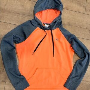 Under Armour Orange and Gray Women's Hoodie